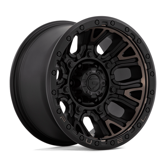 Fuel 1PC D824 TRACTION MATTE BLACK WITH DOUBLE DARK TINT