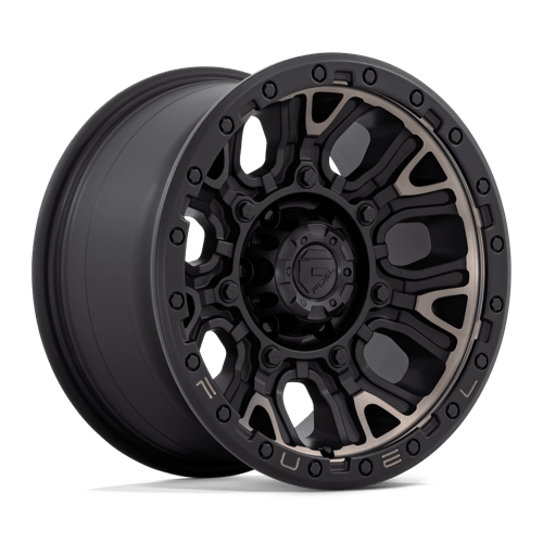 Fuel 1PC D824 TRACTION MATTE BLACK WITH DOUBLE DARK TINT