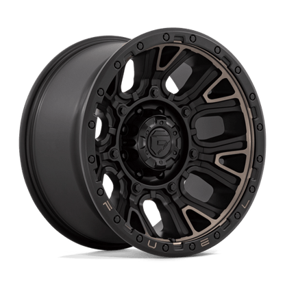 Fuel 1PC D824 TRACTION MATTE BLACK WITH DOUBLE DARK TINT