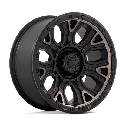 Fuel 1PC D824 TRACTION MATTE BLACK WITH DOUBLE DARK TINT