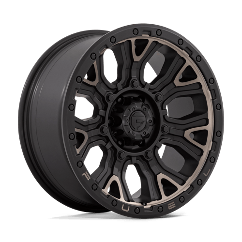 Fuel 1PC D824 TRACTION MATTE BLACK WITH DOUBLE DARK TINT