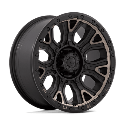 Fuel 1PC D824 TRACTION MATTE BLACK WITH DOUBLE DARK TINT