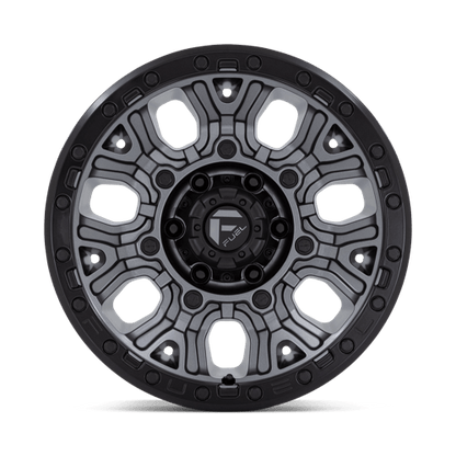Fuel 1PC D825 TRACTION MATTE GUNMETAL WITH BLACK RING