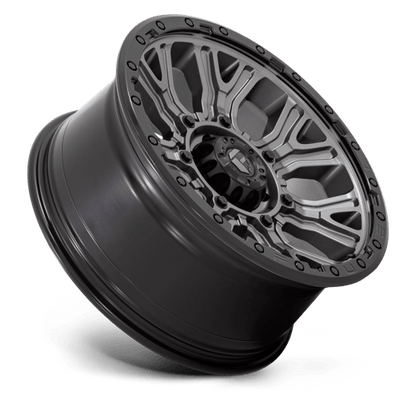 Fuel 1PC D825 TRACTION MATTE GUNMETAL WITH BLACK RING