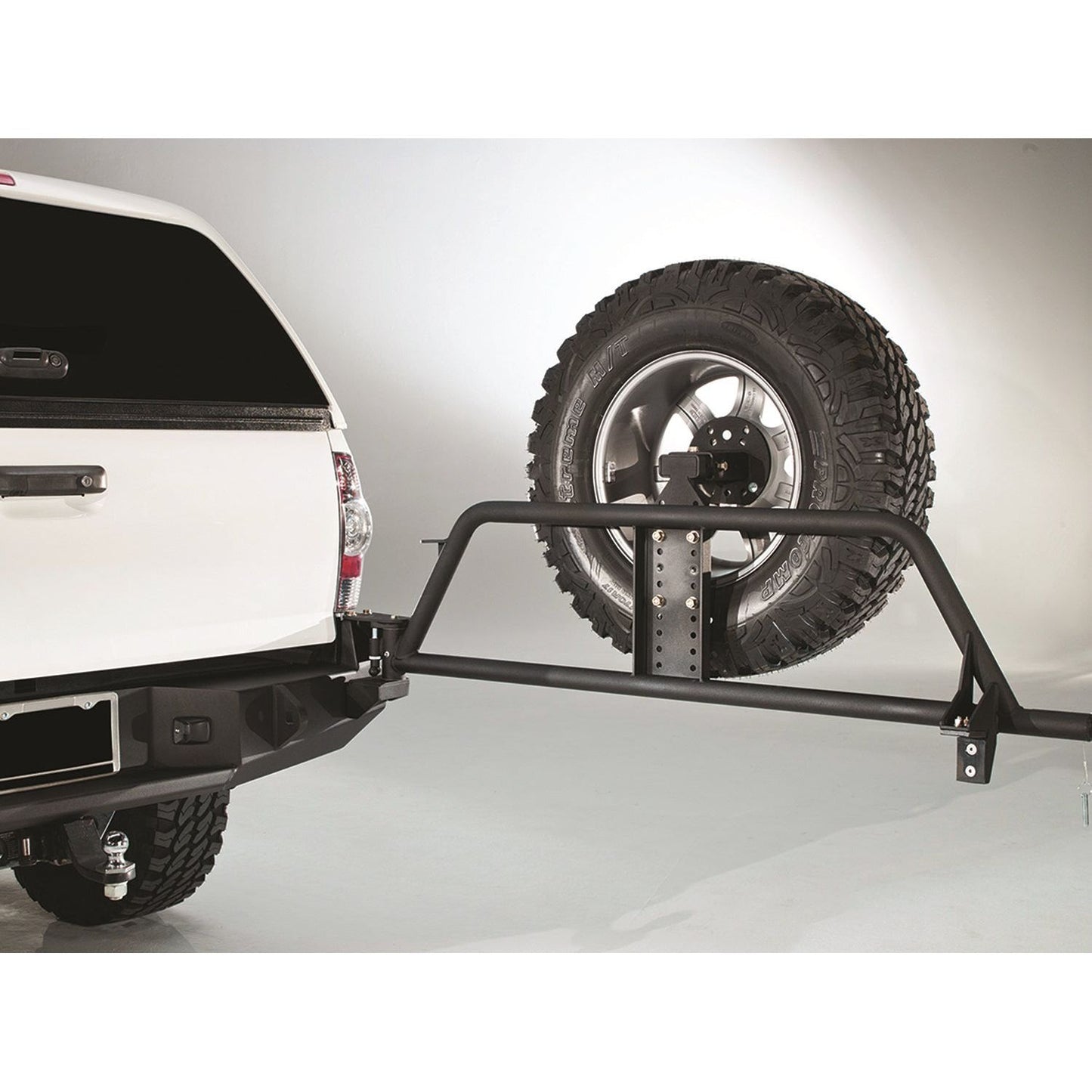 Fab Fours Spare Tire Carrier 2 Stage Black Powder Coated l TT-Y1351T-1