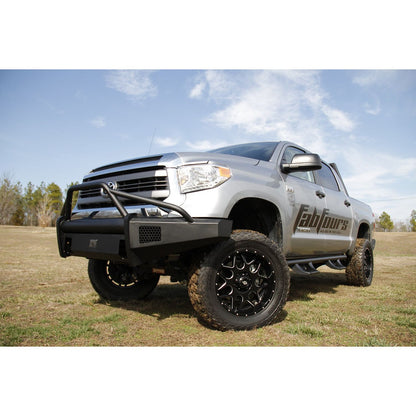 Fab Fours Elite Front Bumper 2 Stage Black Powder Coated w/PreRunner Grill Guard Incl. Light Cut-Outs l TT07-R1862-1
