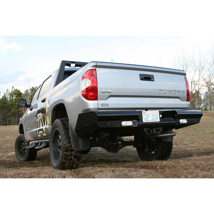 Fab Fours Black Steel Ranch Rear Bumper 2 Stage Black Powder Coated l TT07-T1550-1