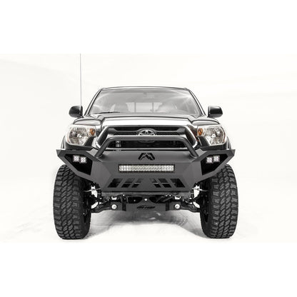 Fab Fours Vengeance Front Bumper 2 Stage Black Powder Coated w/Pre-Runner Grill Guard l TT12-D1652-1