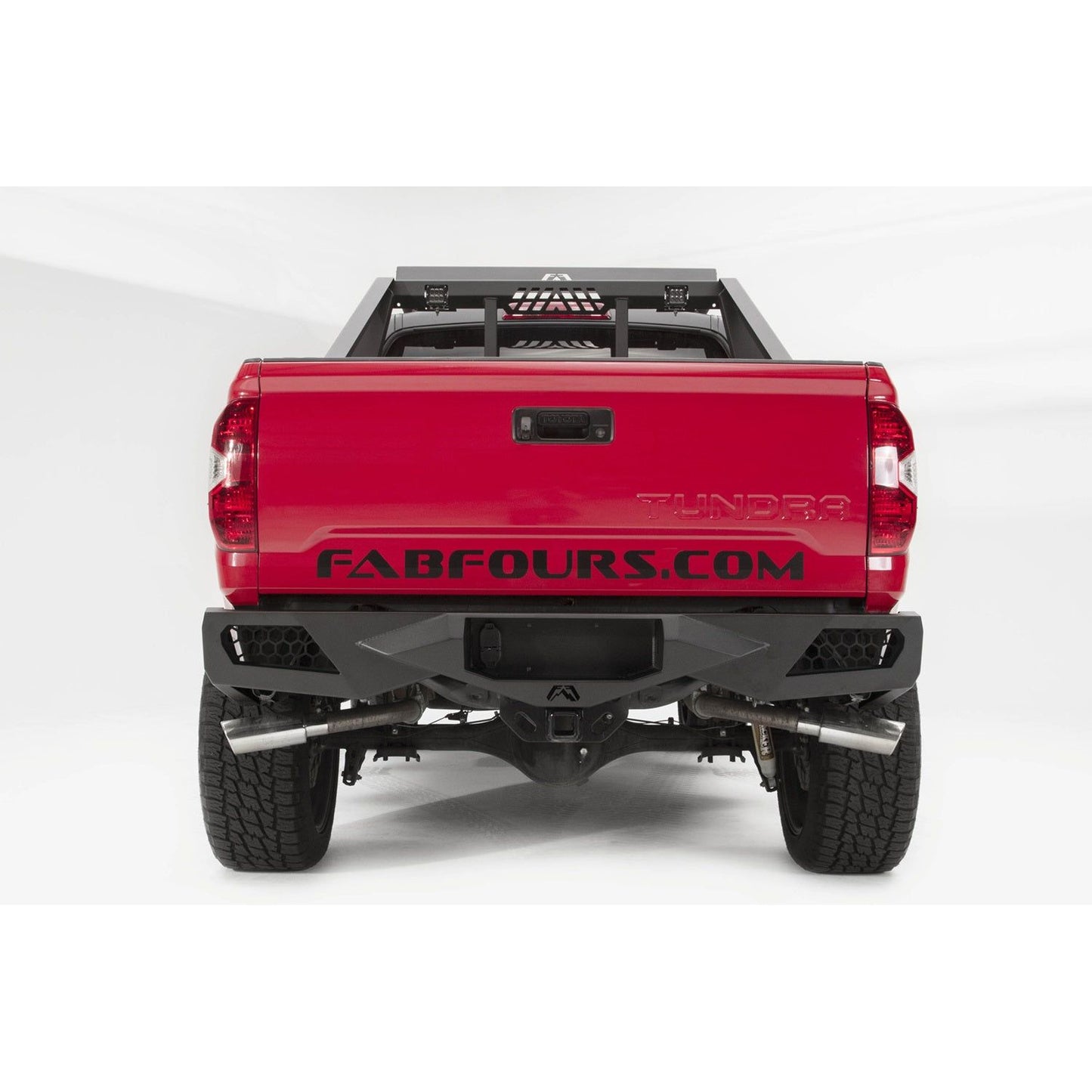 Fab Fours Vengeance Rear Bumper 2 Stage Black Powder Coated l TT14-E2851-1