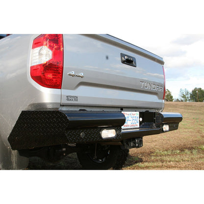 Fab Fours Black Steel Ranch Rear Bumper 2 Stage Black Powder Coated l TT14-T2850-1