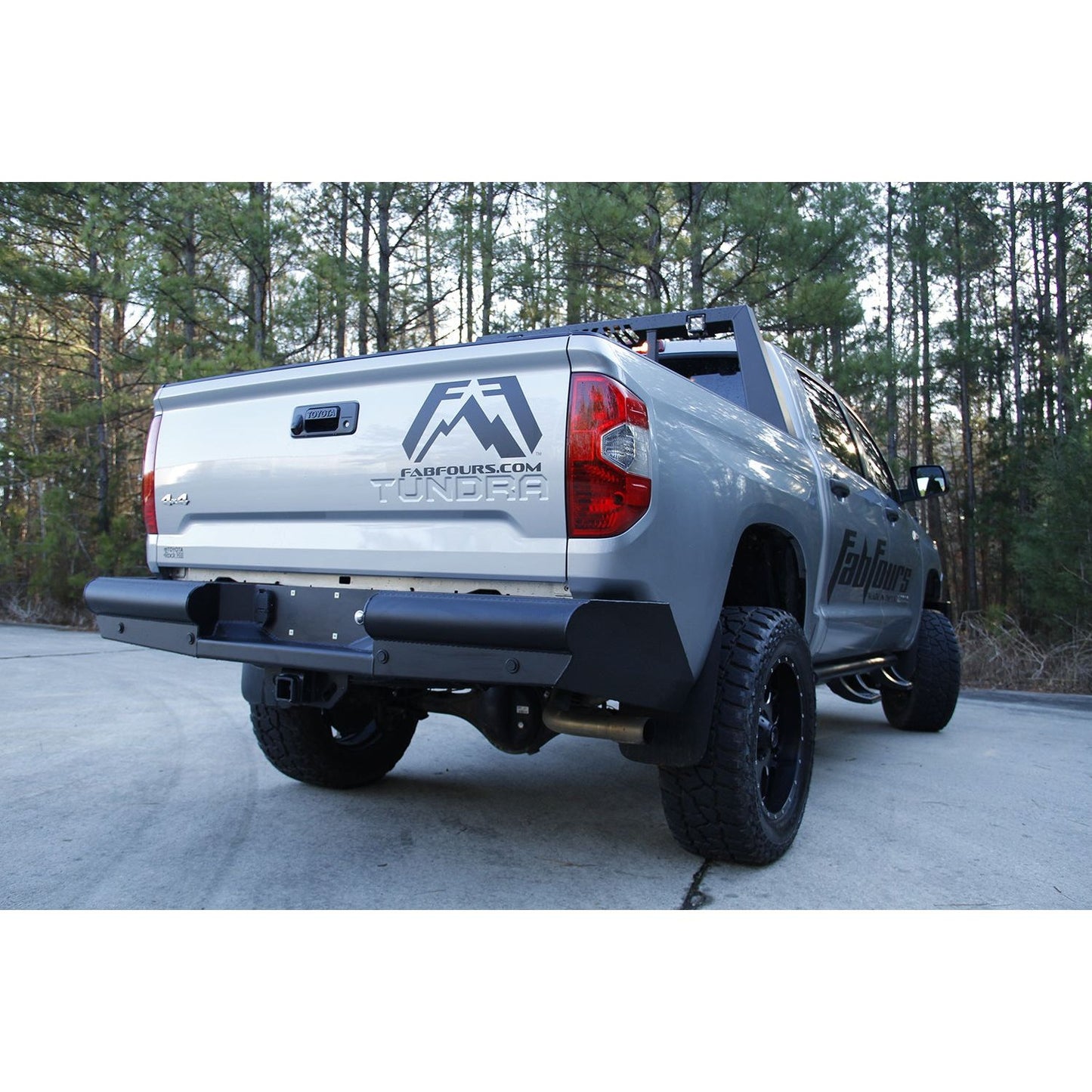 Fab Fours Elite Rear Bumper 2 Stage Black Powder Coated l TT14-U2850-1