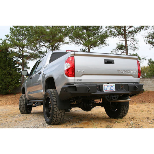 Fab Fours Heavy Duty Rear Bumper 2 Stage Black Powder Coated Incl. 0.75 in. D-Ring Mount l TT14-W2850-1