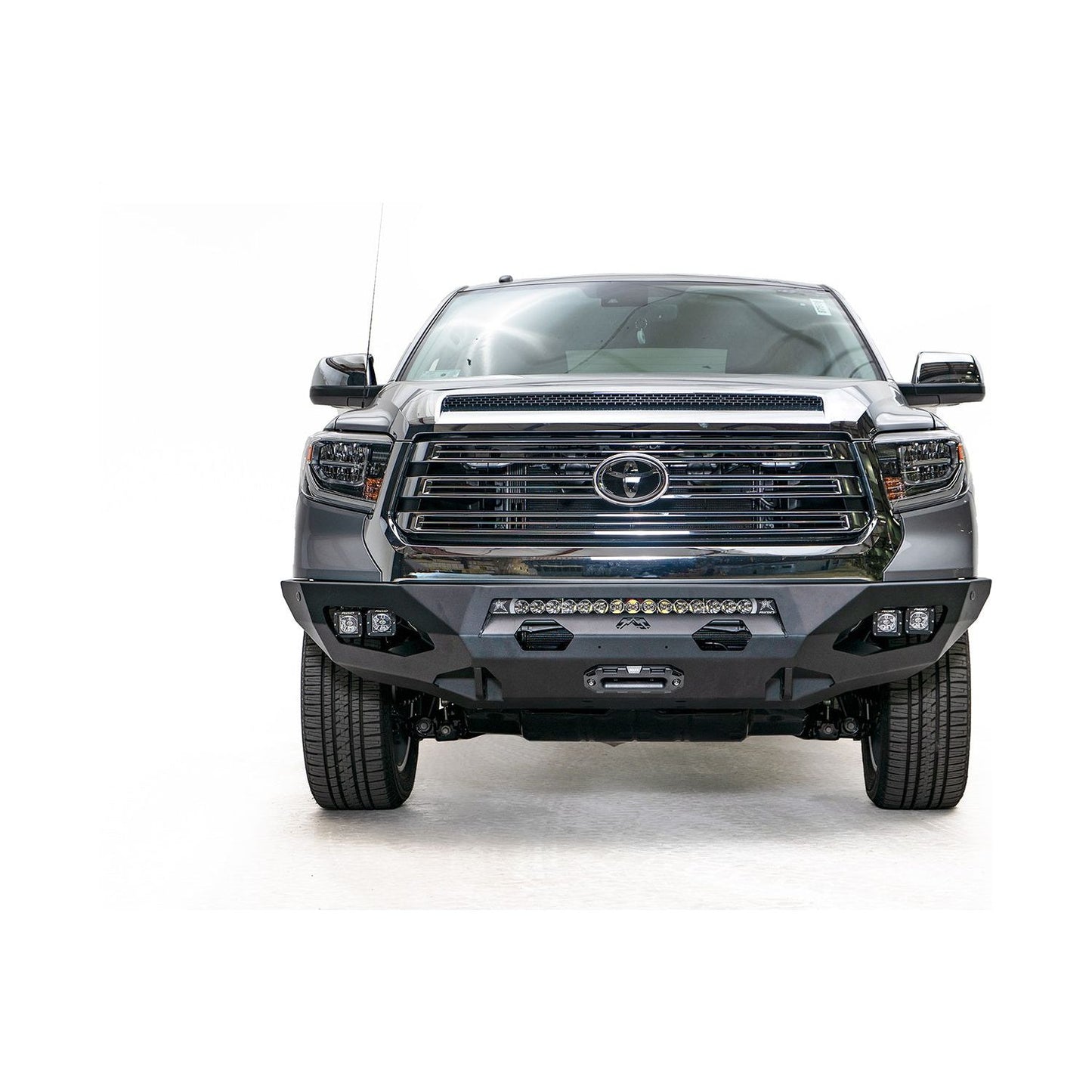 Fab Fours Matrix Front Bumper w/No Guard 7/8 In. D-Ring Mounts 2 Stage Black Powder Coated l TT14-X3851-1