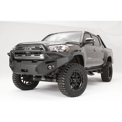 Fab Fours Premium Winch Front Bumper 2 Stage Black Powder Coated w/PreRunner Grill Guard l TT16-B3652-1