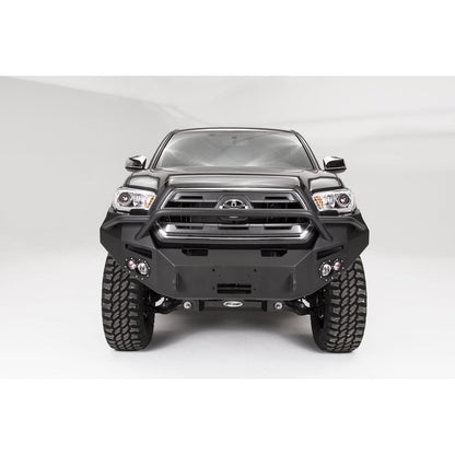 Fab Fours Premium Winch Front Bumper 2 Stage Black Powder Coated w/PreRunner Grill Guard l TT16-B3652-1