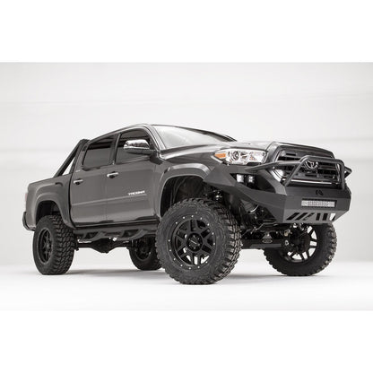 Fab Fours Vengeance Front Bumper 2 Stage Black Powder Coated Pre-Runner Guard l TT16-D3652-1