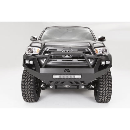 Fab Fours Vengeance Front Bumper 2 Stage Black Powder Coated Pre-Runner Guard l TT16-D3652-1
