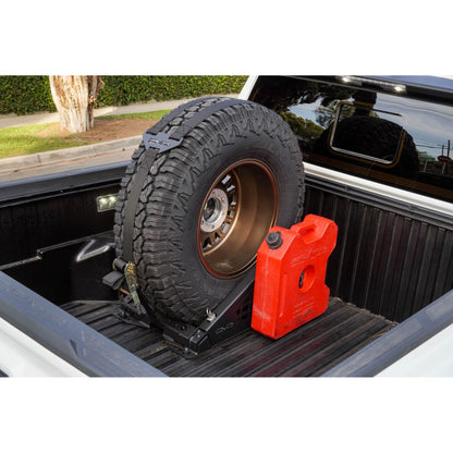 DV8 Off-Road Truck Bed Universal Tire Carrier & Accessory Mount C3| UNBM-01