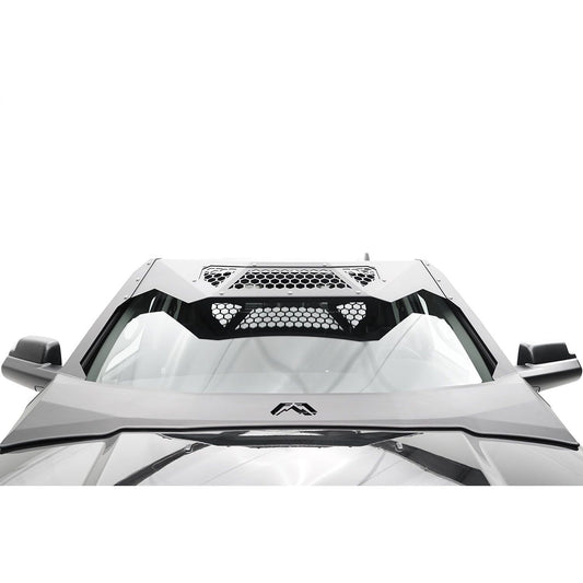 Fab Fours ViCowl 2 Stage Black Powder Coated Combines Roof Visor And Cowl l VC4400-1
