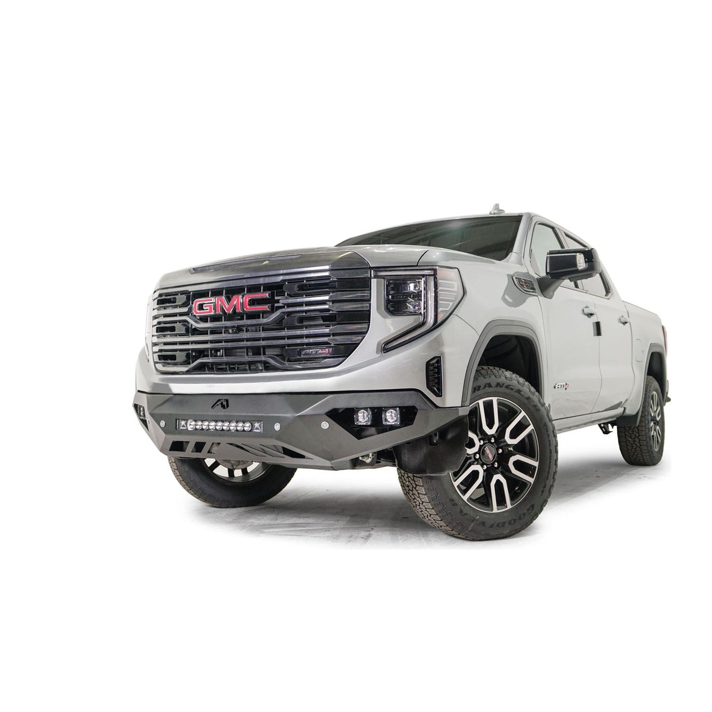 Fab Fours Vengeance Front Bumper 2 Stage Black Powder Coated w/No Guard w/Sensors l GS23-D5851-1