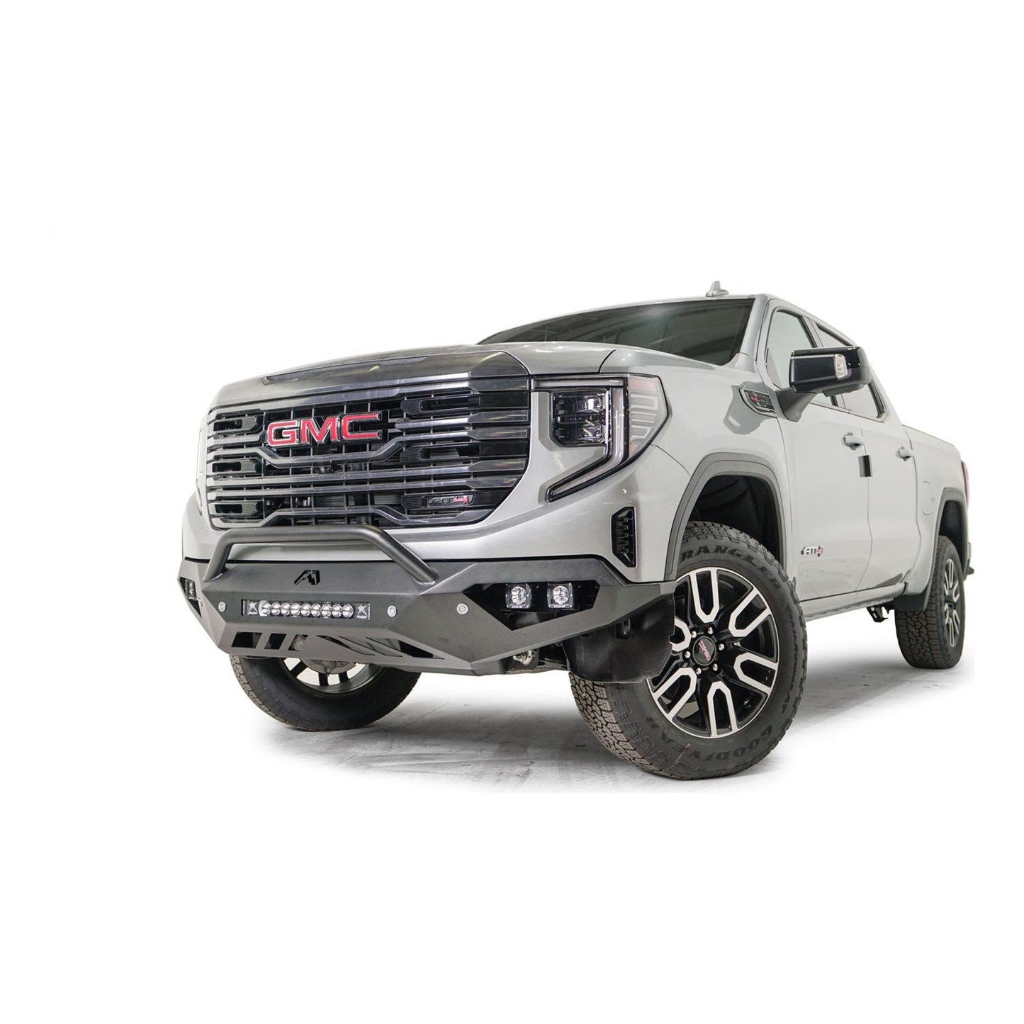 Fab Fours Vengeance Front Bumper 2 Stage Black Powder Coated w/Pre-Runner Guard w/Sensors l GS23-D5852-1