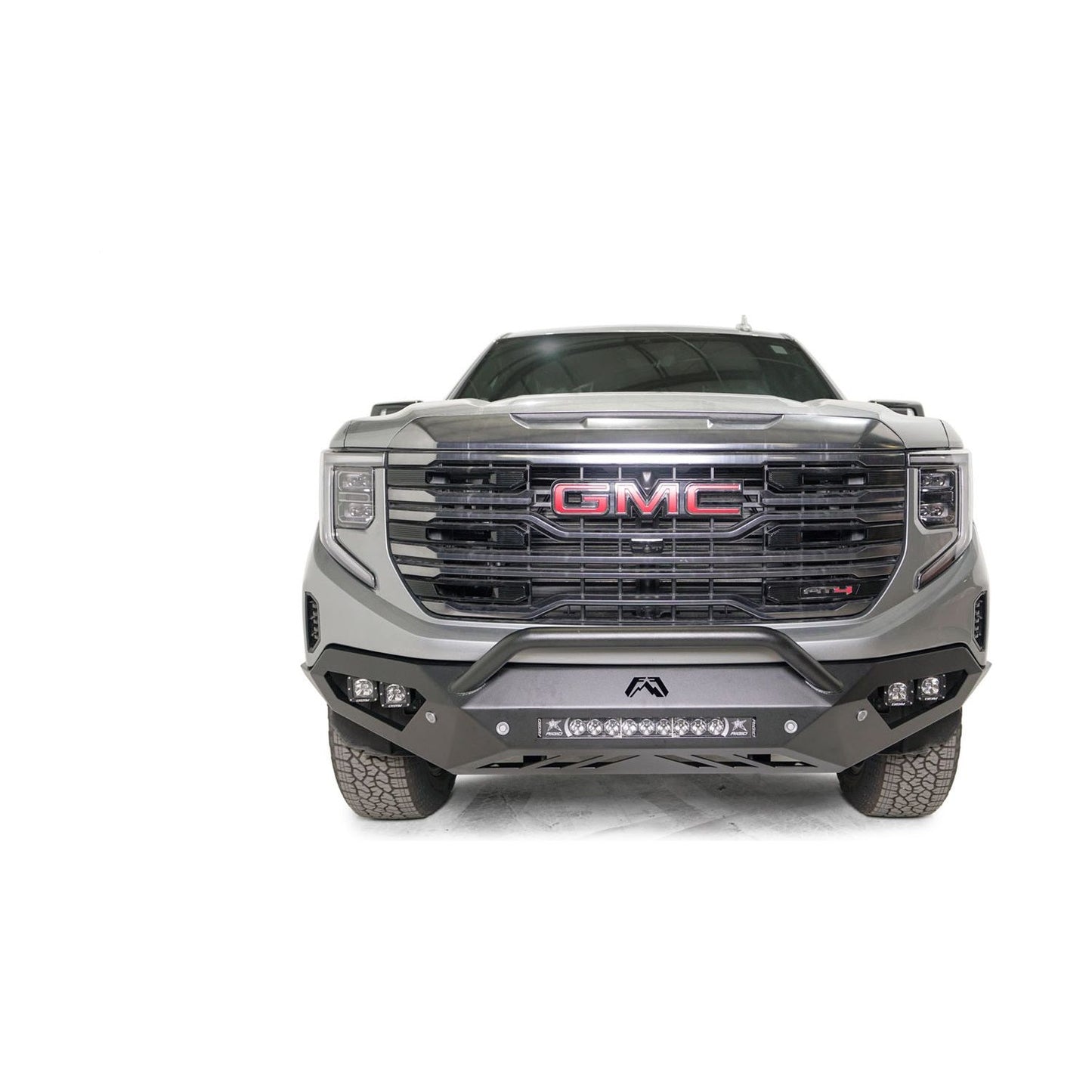 Fab Fours Vengeance Front Bumper 2 Stage Black Powder Coated w/Pre-Runner Guard w/Sensors l GS23-D5852-1