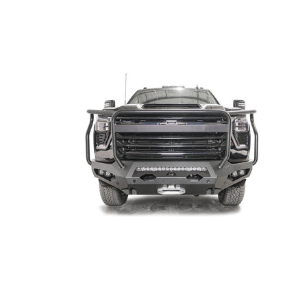 Fab Fours Matrix Front Bumper 2 Stage Black Powder Coated w/Full Guard l CH24-X6150-1