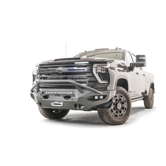 Fab Fours Matrix Front Bumper 2 Stage Black Powder Coated w/Pre-Runner Guard l CH24-X6152-1