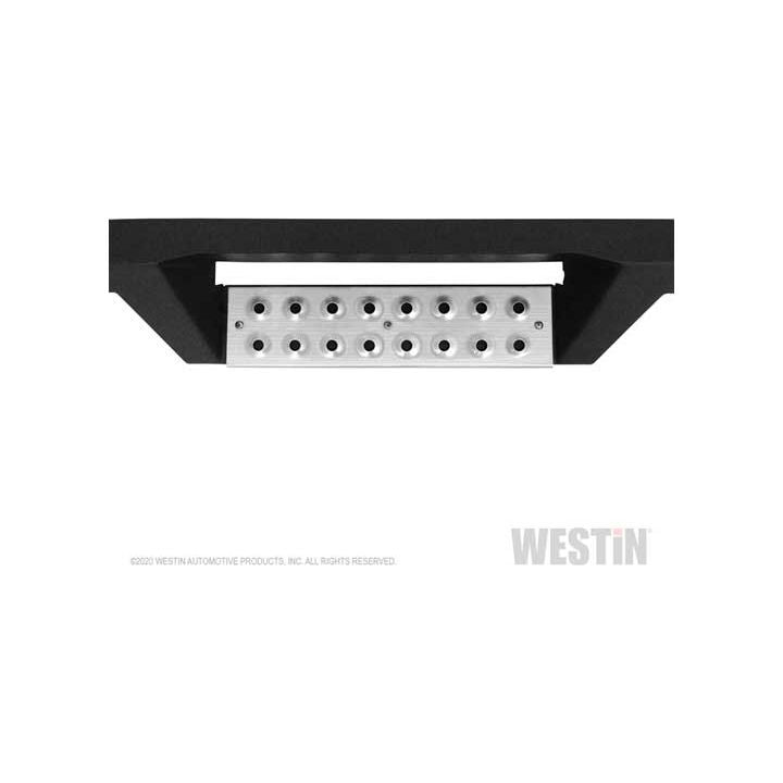 Westin Nerf Bar - HDX - With Drop Down Steps - 3" Square Straight - Powder Coated 56-116852