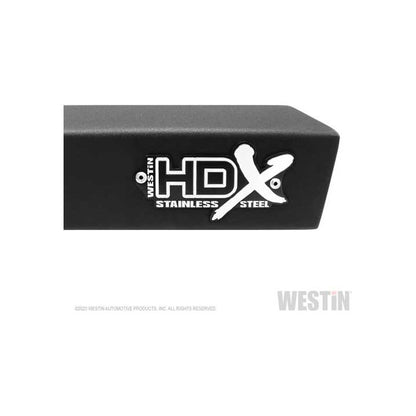 Westin Nerf Bar - HDX - With Drop Down Steps - 3" Square Straight - Powder Coated 56-116852