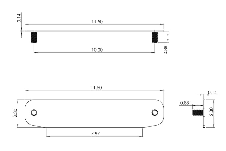DV8 OFF-ROAD | Winch Fairlead Cover Plate | FBBO-01