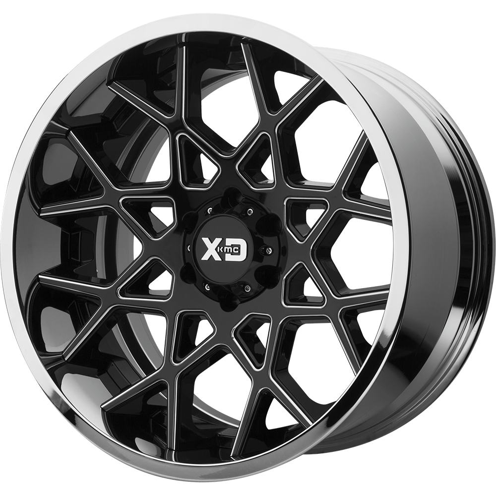 XD XD203 CHOPSTIX GLOSS BLACK MILLED CENTER CHROME LIP