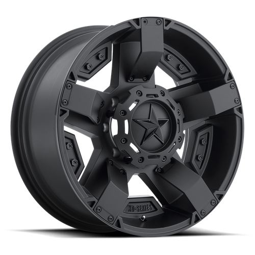 XD XD811 ROCKSTAR II Matte Black W/ Accents wheel showcasing rugged design and off-road capabilities.