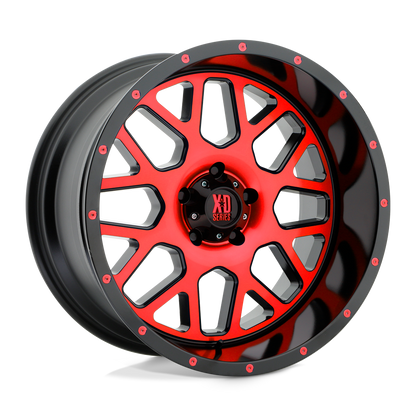 XD XD820 GRENADE SATIN BLACK MACHINED FACE WITH RED TINTED CLEAR COAT