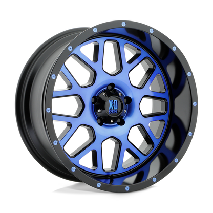 XD XD820 GRENADE SATIN BLACK MACHINED FACE WITH BLUE TINTED CLEAR COAT