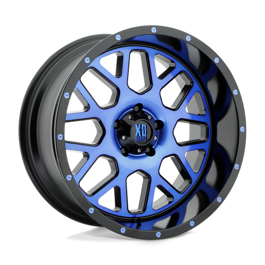 XD XD820 GRENADE SATIN BLACK MACHINED FACE WITH BLUE TINTED CLEAR COAT