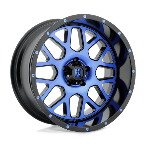 XD XD820 GRENADE SATIN BLACK MACHINED FACE WITH BLUE TINTED CLEAR COAT