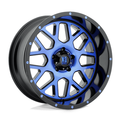 XD XD820 GRENADE SATIN BLACK MACHINED FACE WITH BLUE TINTED CLEAR COAT