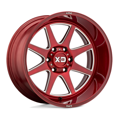 XD XD844 PIKE BRUSHED RED WITH MILLED ACCENT