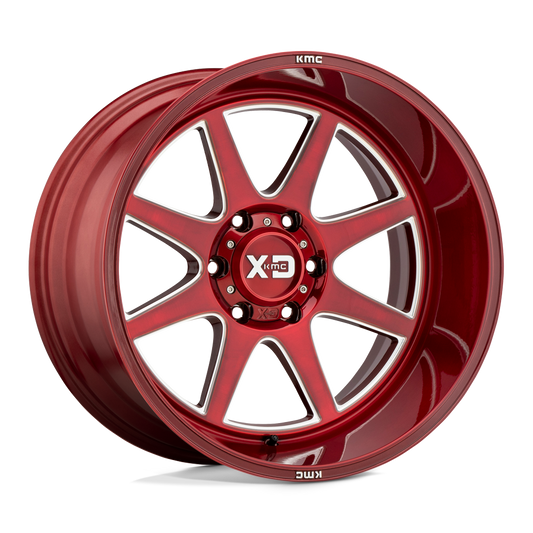 XD XD844 PIKE BRUSHED RED WITH MILLED ACCENT