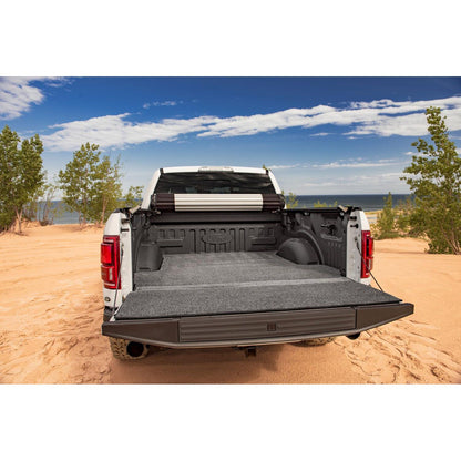BedRug XLT Bedmat For Spray-In Or No 05+ Toyota Tacoma 6' Bed Mat w/ Tailgate Mat - Charcoal (XLTBMY05SBS) installed in truck bed