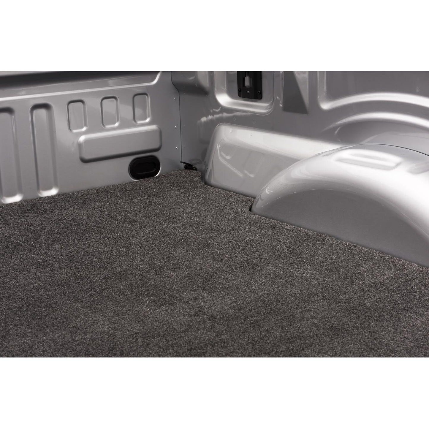 BedRug XLT Bedmat For Spray-In Or No 07-21 Toyota Tundra 5'6" Bed Mat w/ Tailgate Mat - Charcoal (XLTBMY07SBS) installed in truck bed