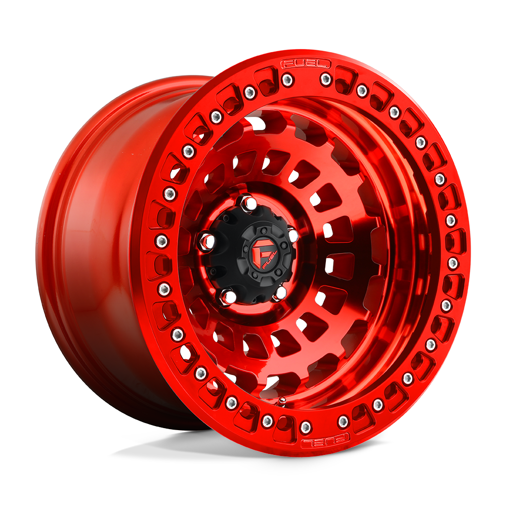 Fuel 1PC D100 ZEPHYR BEADLOCK CANDY RED