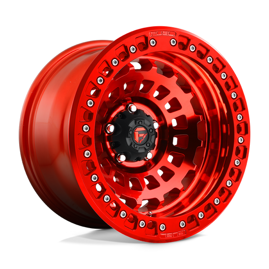 Fuel 1PC D100 ZEPHYR BEADLOCK CANDY RED