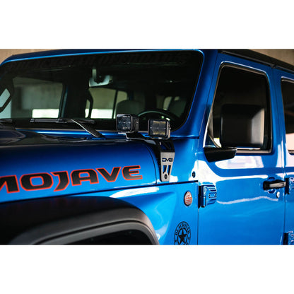 DV8 Off-Road 2020-2024 Jeep JL 392 & Jeep JT Mojave Edition Dual Pod Light Mounts C3| LBJL-06