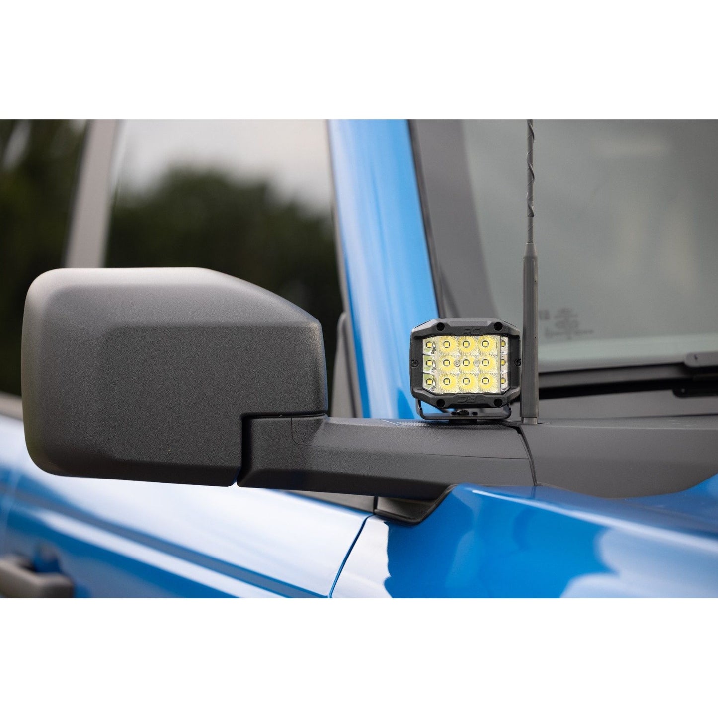 ROUGH COUNTRY LED Light Kit | Ditch Mount |  2" Chrome Pair | Wide | Ford Bronco 4WD (21-25) | 71050