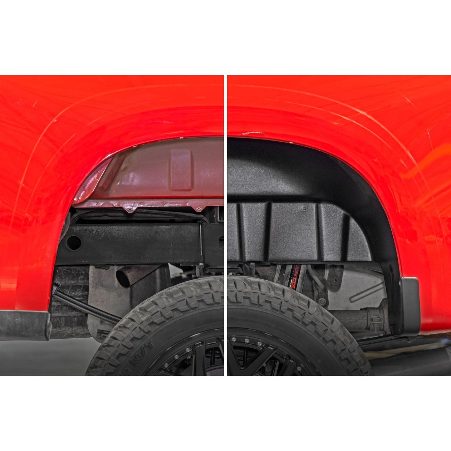 ROUGH COUNTRY Rear Wheel Well Liners | Chevy Silverado 1500 2WD/4WD (2019-2026 & Classic) | 4519A