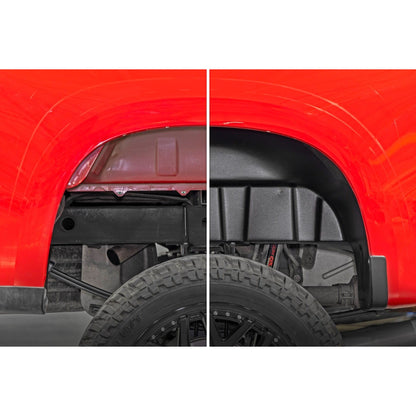 ROUGH COUNTRY Rear Wheel Well Liners | Chevy Silverado 1500 2WD/4WD (2019-2026 & Classic) | 4519A