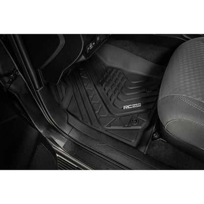 ROUGH COUNTRY Flex-Fit Floor Mats | Front | Toyota Tacoma 2WD/4WD (2016-2023) | FF-7121