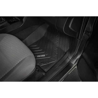 ROUGH COUNTRY Flex-Fit Floor Mats | Front | Toyota Tacoma 2WD/4WD (2016-2023) | FF-7121